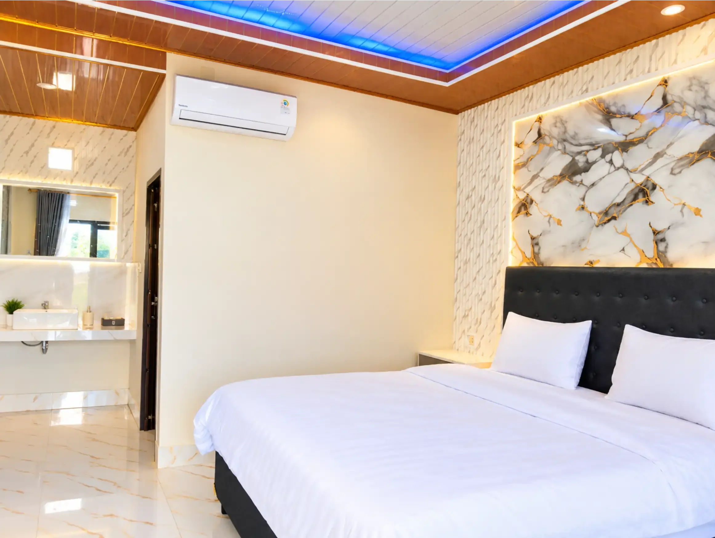 Kamar Penginapan Full AC Vila Beach Transit