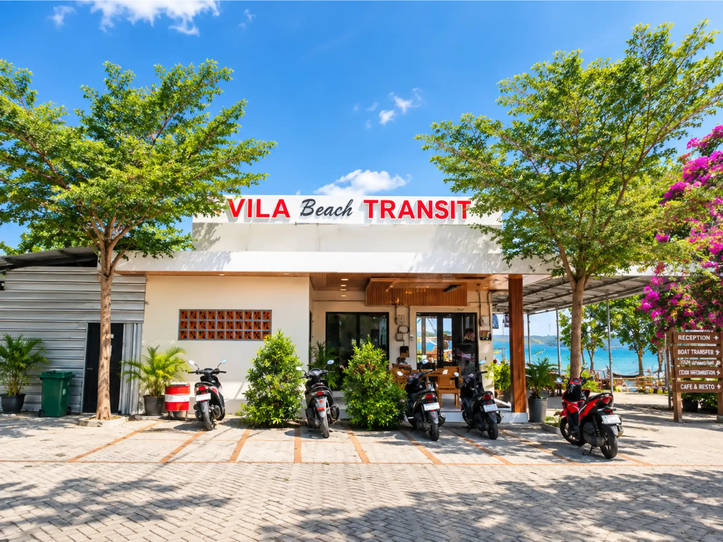 Resepsionis & Titik Kumpul Vila Beach Transit